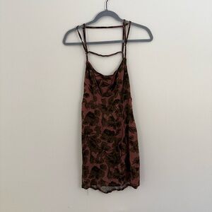 Floral Strappy Mini Dress Size Small Casual Summer